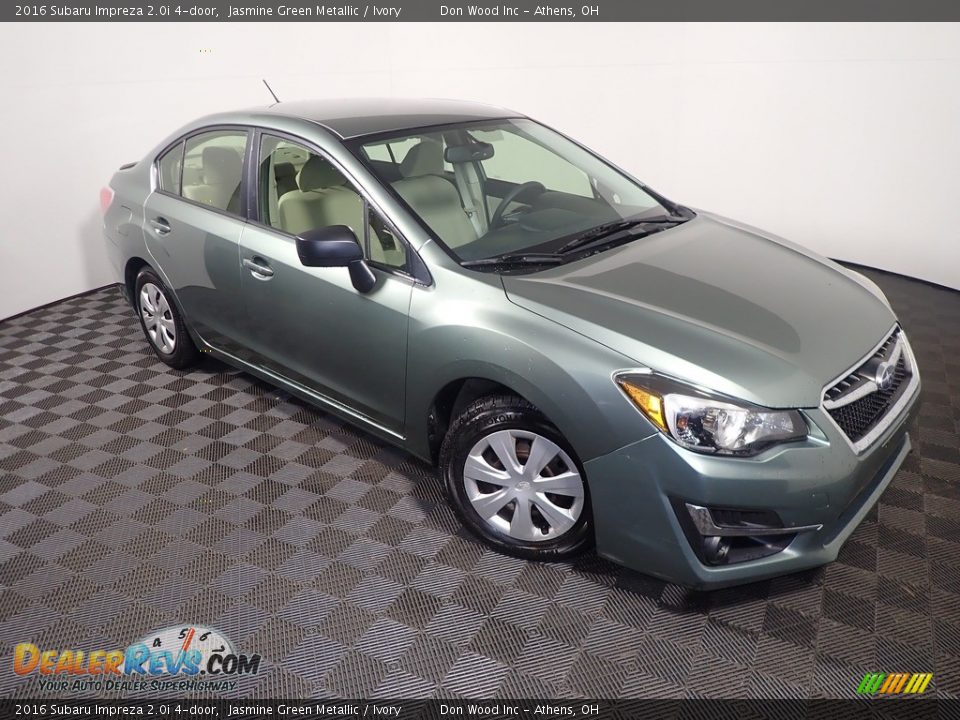 2016 Subaru Impreza 2.0i 4-door Jasmine Green Metallic / Ivory Photo #3