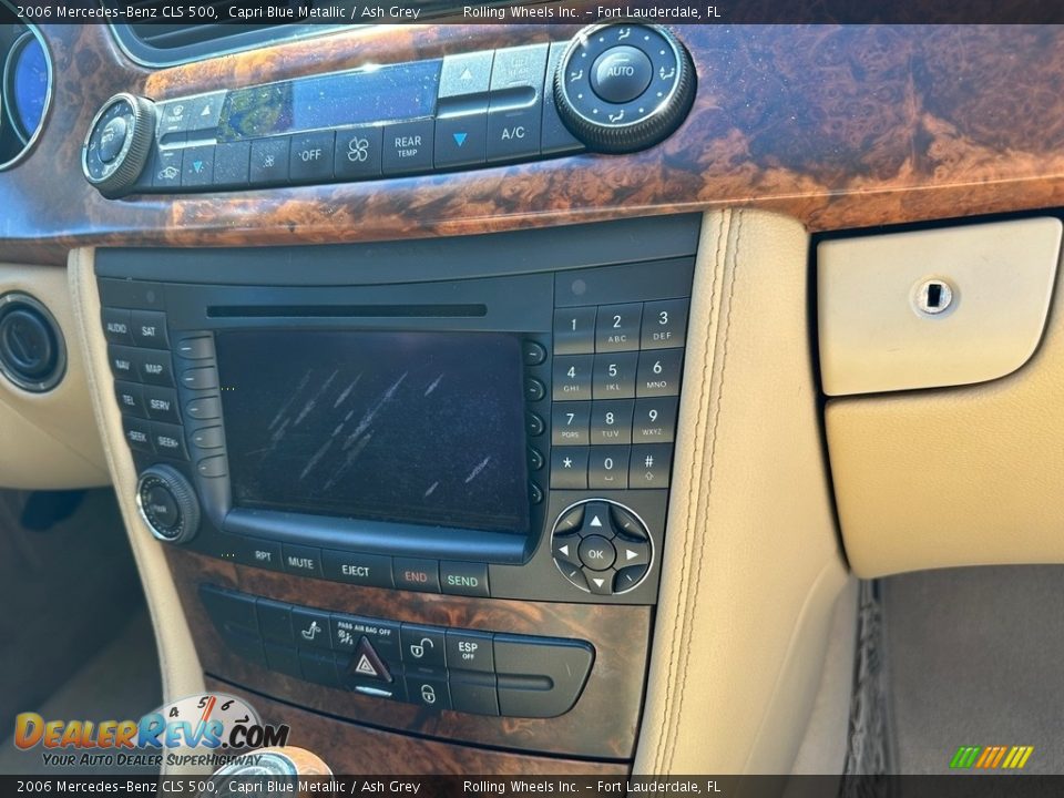 2006 Mercedes-Benz CLS 500 Capri Blue Metallic / Ash Grey Photo #28
