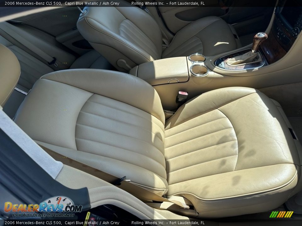 2006 Mercedes-Benz CLS 500 Capri Blue Metallic / Ash Grey Photo #33