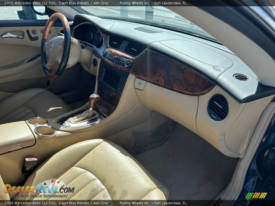 2006 Mercedes-Benz CLS 500 Capri Blue Metallic / Ash Grey Photo #34