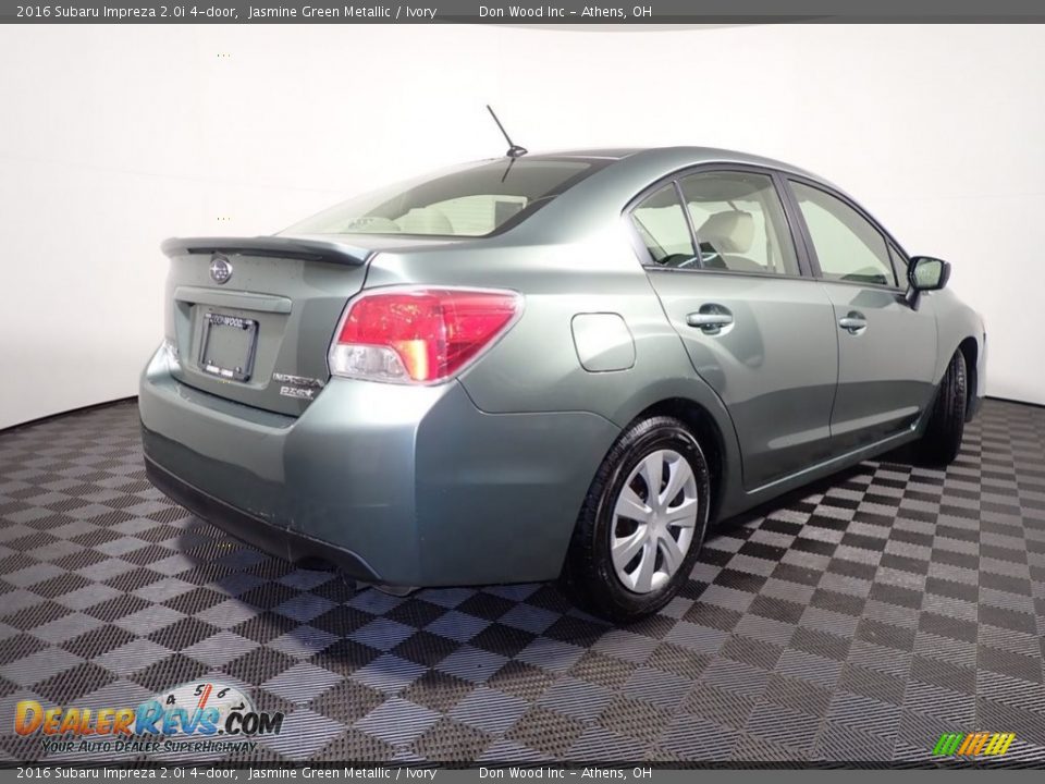 2016 Subaru Impreza 2.0i 4-door Jasmine Green Metallic / Ivory Photo #14