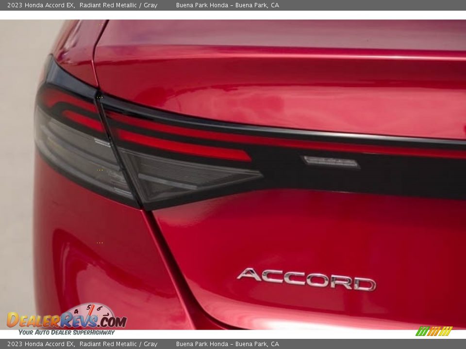 2023 Honda Accord EX Radiant Red Metallic / Gray Photo #8