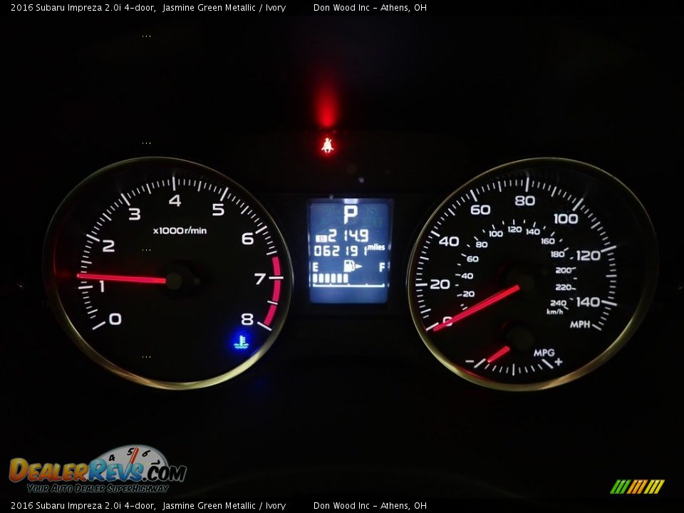 2016 Subaru Impreza 2.0i 4-door Jasmine Green Metallic / Ivory Photo #24
