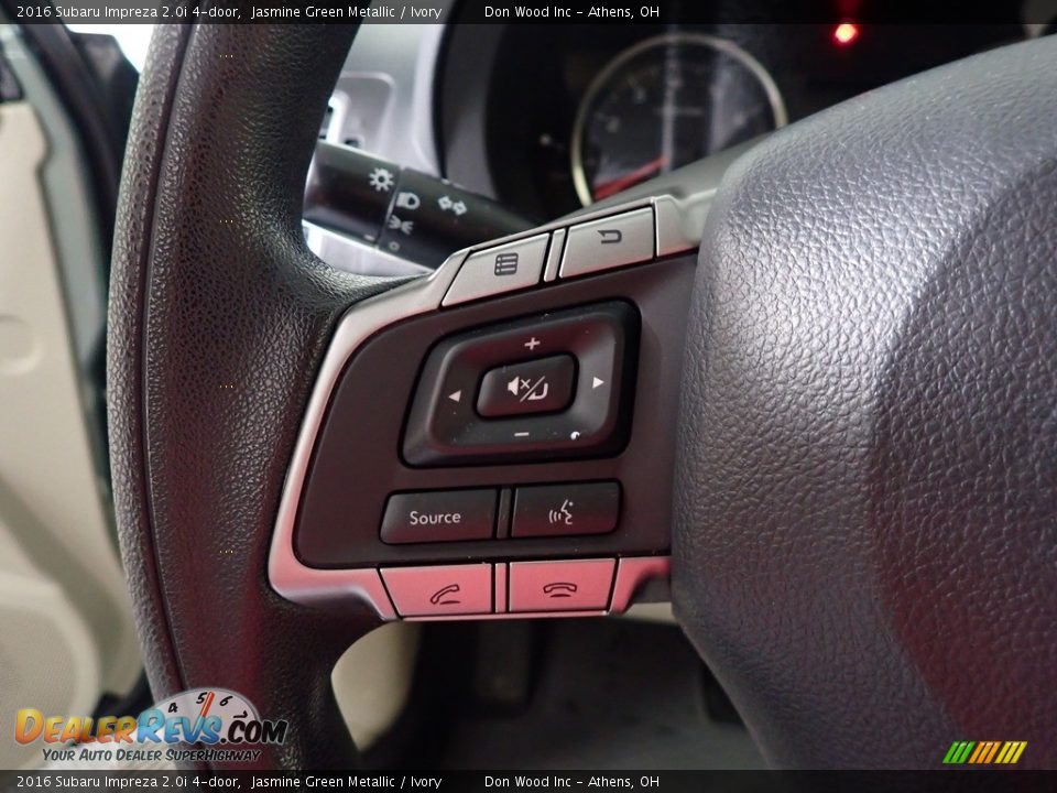 2016 Subaru Impreza 2.0i 4-door Jasmine Green Metallic / Ivory Photo #25