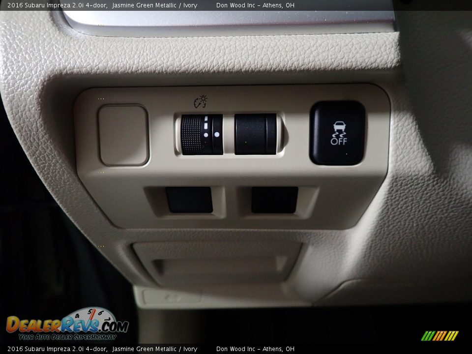 2016 Subaru Impreza 2.0i 4-door Jasmine Green Metallic / Ivory Photo #27