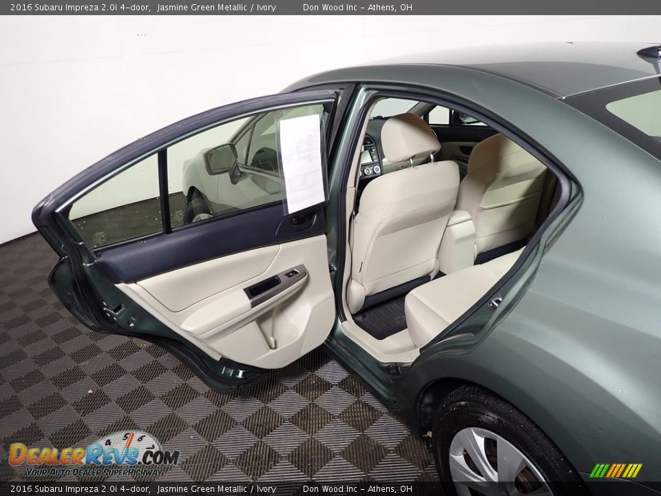 2016 Subaru Impreza 2.0i 4-door Jasmine Green Metallic / Ivory Photo #30