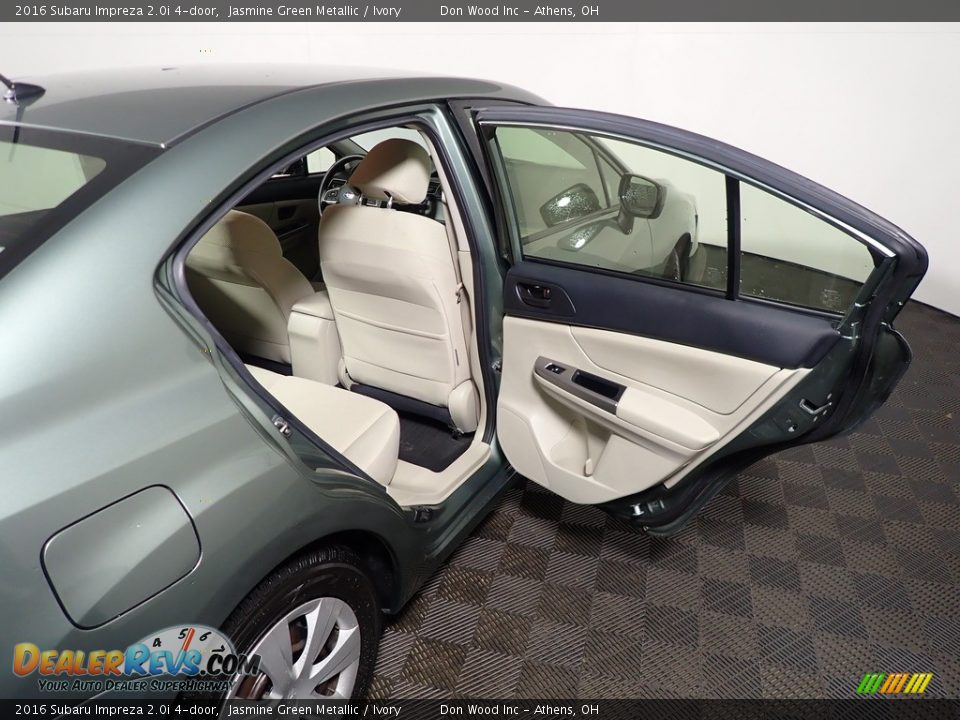 2016 Subaru Impreza 2.0i 4-door Jasmine Green Metallic / Ivory Photo #32