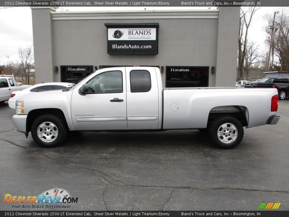 2011 Chevrolet Silverado 1500 LT Extended Cab Sheer Silver Metallic / Light Titanium/Ebony Photo #1