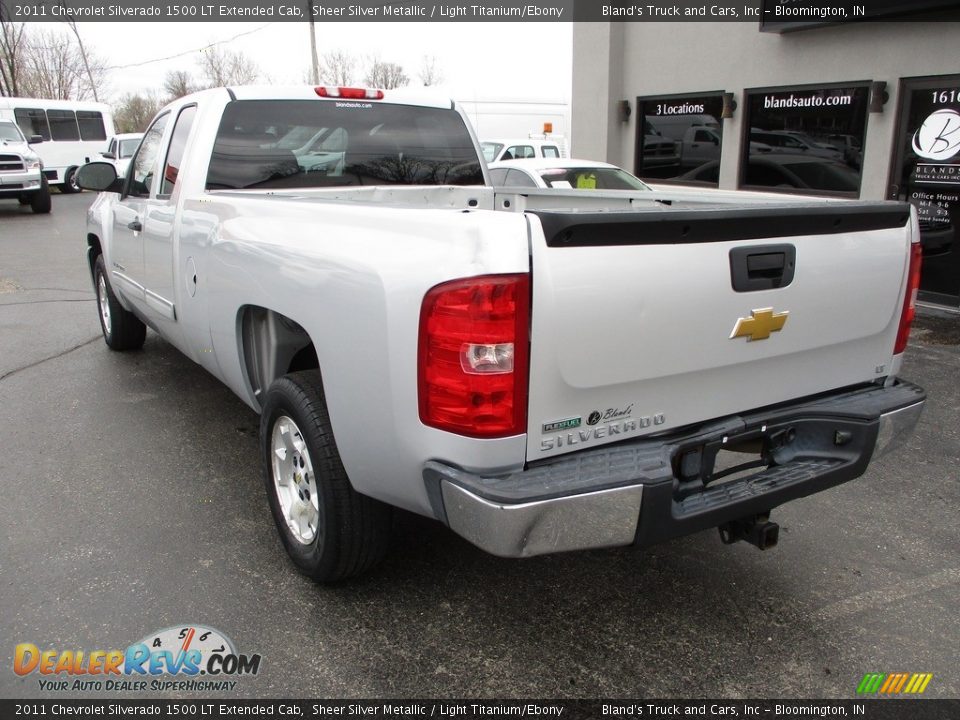 2011 Chevrolet Silverado 1500 LT Extended Cab Sheer Silver Metallic / Light Titanium/Ebony Photo #3