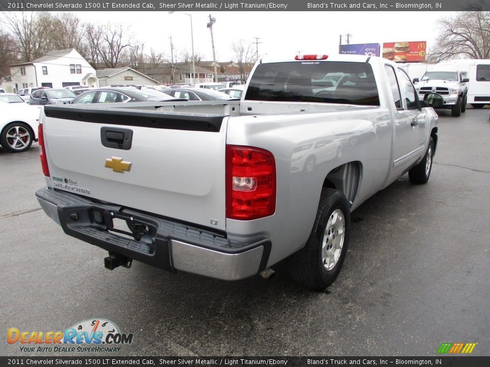 2011 Chevrolet Silverado 1500 LT Extended Cab Sheer Silver Metallic / Light Titanium/Ebony Photo #4