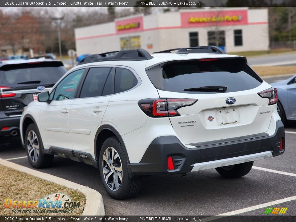 2020 Subaru Outback 2.5i Limited Crystal White Pearl / Warm Ivory Photo #7