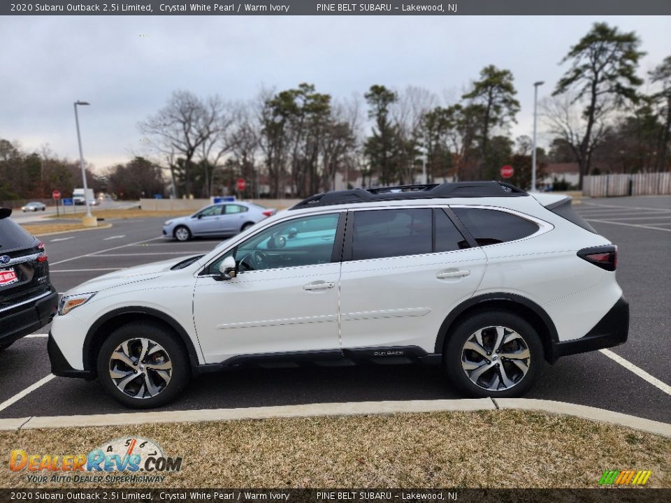 2020 Subaru Outback 2.5i Limited Crystal White Pearl / Warm Ivory Photo #8