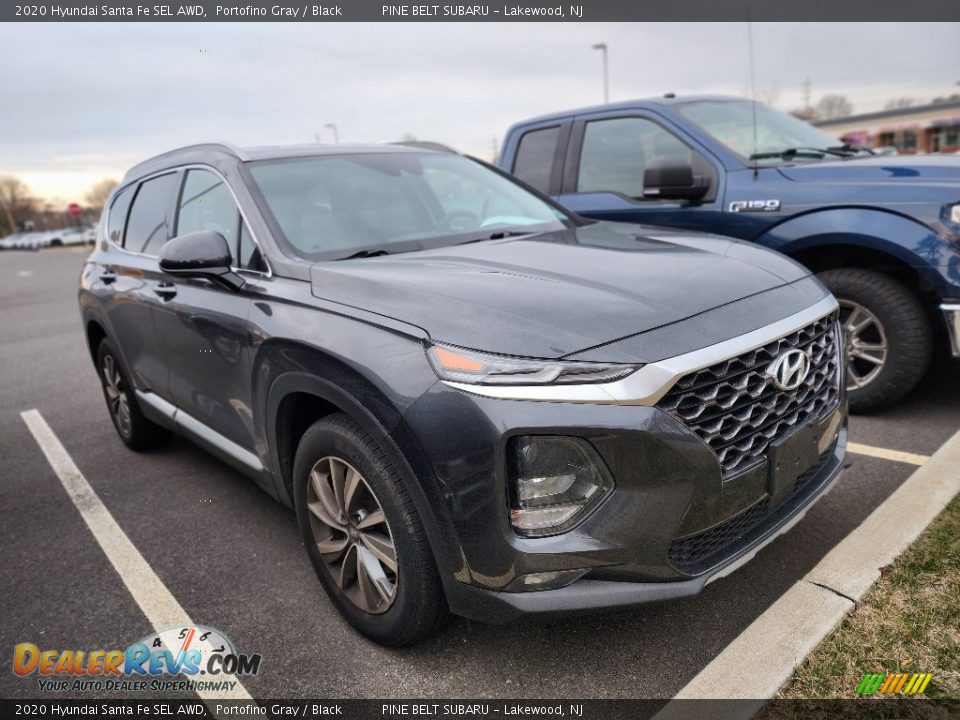 2020 Hyundai Santa Fe SEL AWD Portofino Gray / Black Photo #3