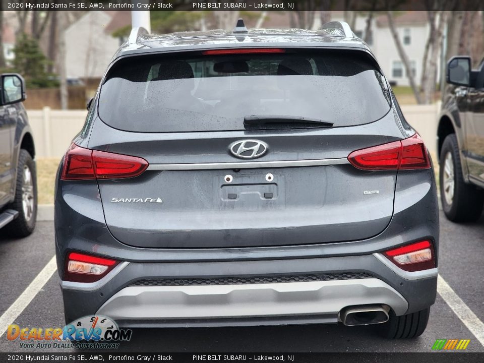 2020 Hyundai Santa Fe SEL AWD Portofino Gray / Black Photo #6