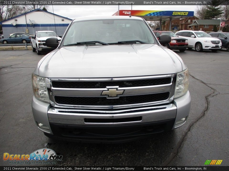 2011 Chevrolet Silverado 1500 LT Extended Cab Sheer Silver Metallic / Light Titanium/Ebony Photo #23