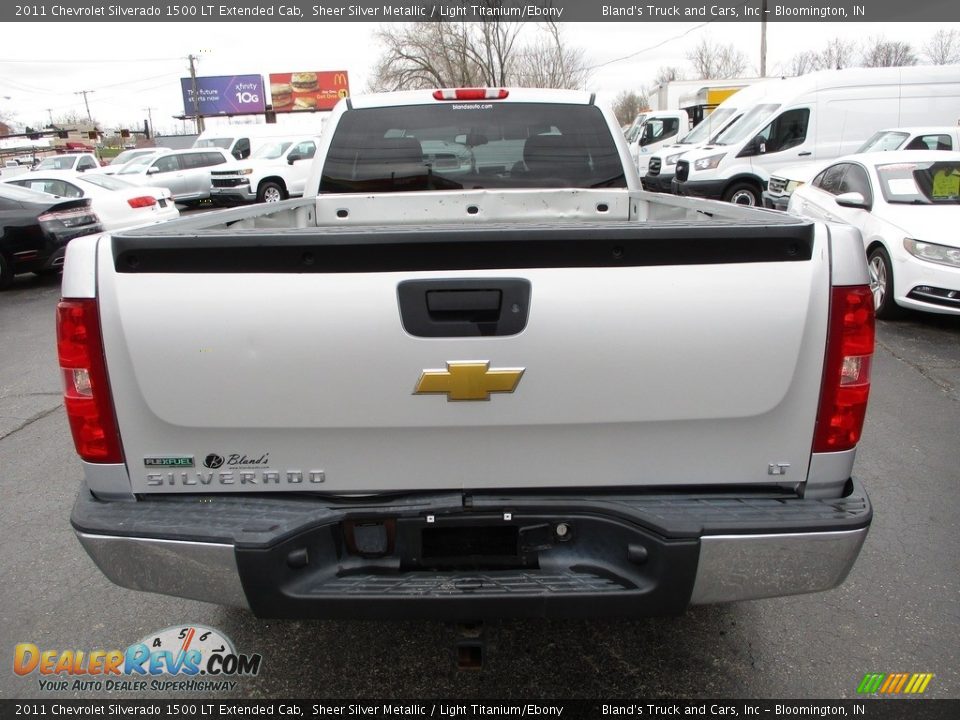 2011 Chevrolet Silverado 1500 LT Extended Cab Sheer Silver Metallic / Light Titanium/Ebony Photo #24