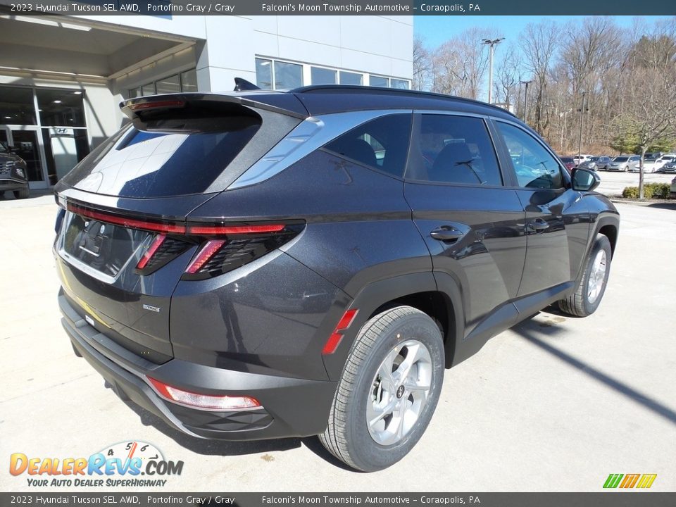 2023 Hyundai Tucson SEL AWD Portofino Gray / Gray Photo #2