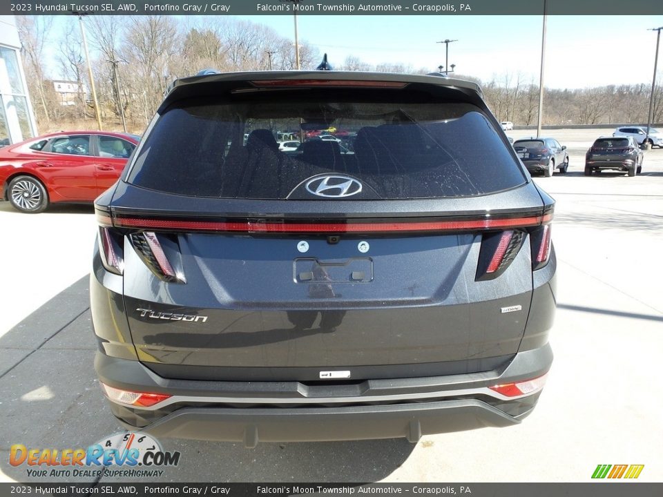 2023 Hyundai Tucson SEL AWD Portofino Gray / Gray Photo #3