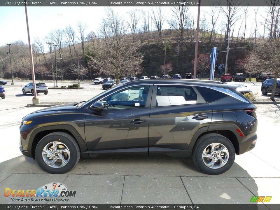 2023 Hyundai Tucson SEL AWD Portofino Gray / Gray Photo #6