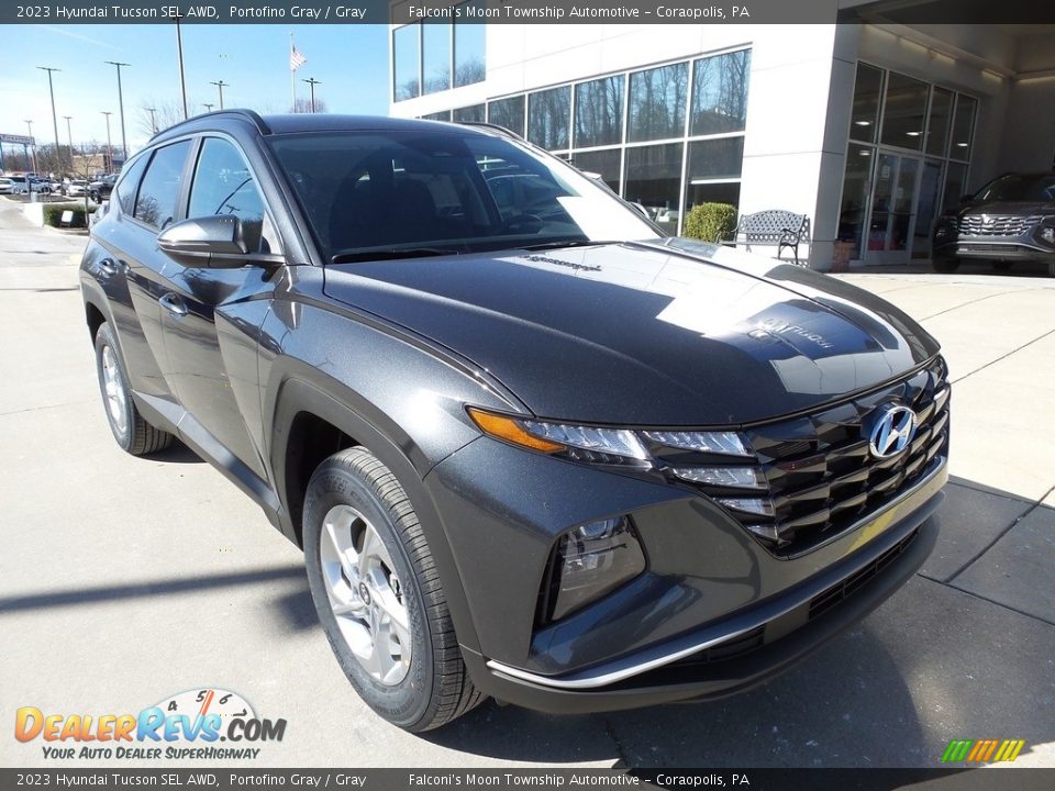 2023 Hyundai Tucson SEL AWD Portofino Gray / Gray Photo #9