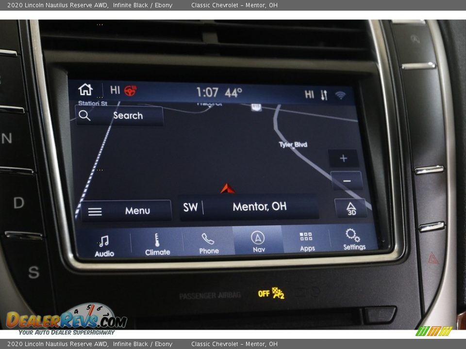 Navigation of 2020 Lincoln Nautilus Reserve AWD Photo #10