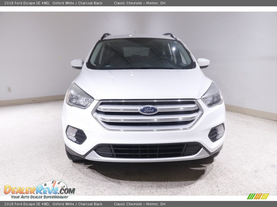 2018 Ford Escape SE 4WD Oxford White / Charcoal Black Photo #2