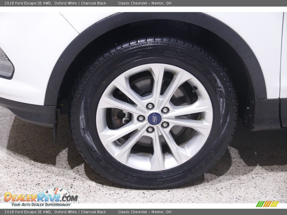 2018 Ford Escape SE 4WD Oxford White / Charcoal Black Photo #20