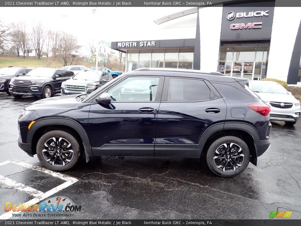 2021 Chevrolet Trailblazer LT AWD Midnight Blue Metallic / Jet Black Photo #2