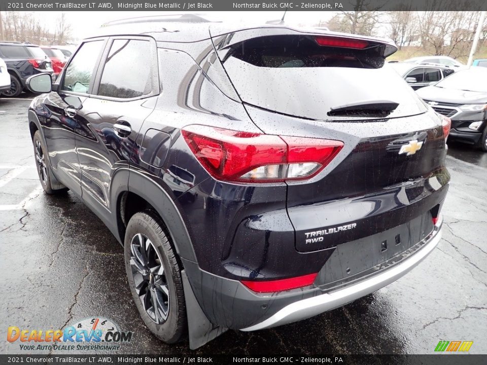 2021 Chevrolet Trailblazer LT AWD Midnight Blue Metallic / Jet Black Photo #4