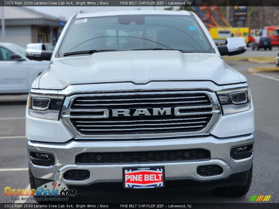 2023 Ram 1500 Laramie Crew Cab 4x4 Bright White / Black Photo #2