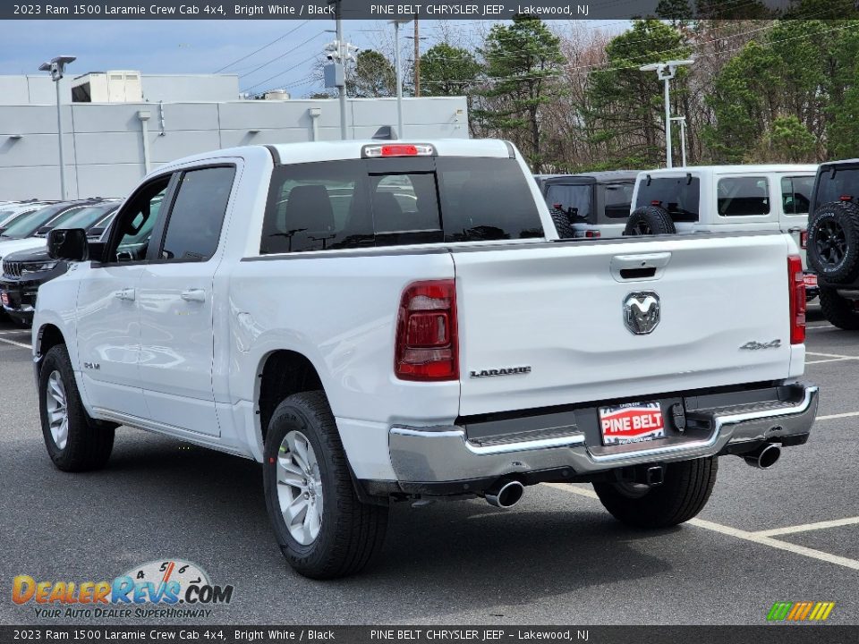 2023 Ram 1500 Laramie Crew Cab 4x4 Bright White / Black Photo #4