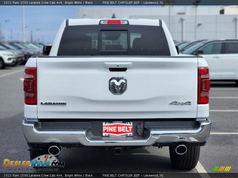 2023 Ram 1500 Laramie Crew Cab 4x4 Bright White / Black Photo #6