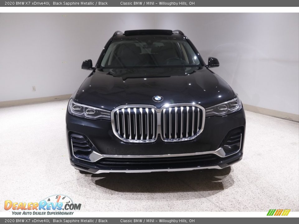 2020 BMW X7 xDrive40i Black Sapphire Metallic / Black Photo #2