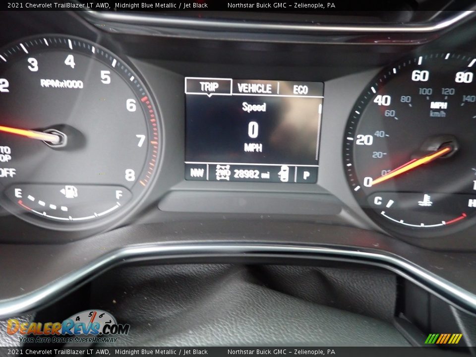 2021 Chevrolet TrailBlazer LT AWD Midnight Blue Metallic / Jet Black Photo #23