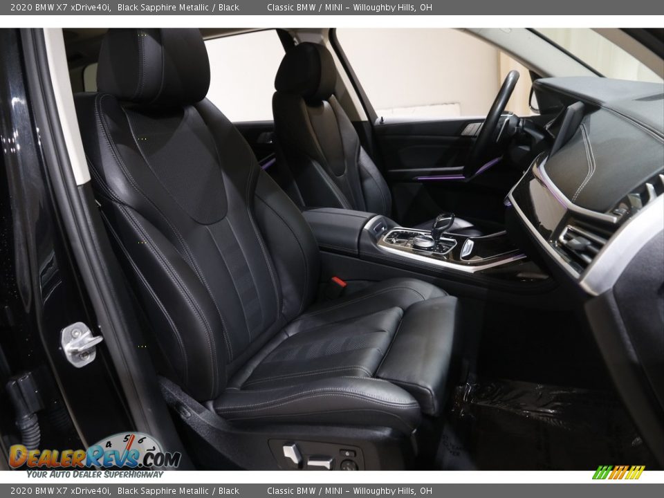 2020 BMW X7 xDrive40i Black Sapphire Metallic / Black Photo #19
