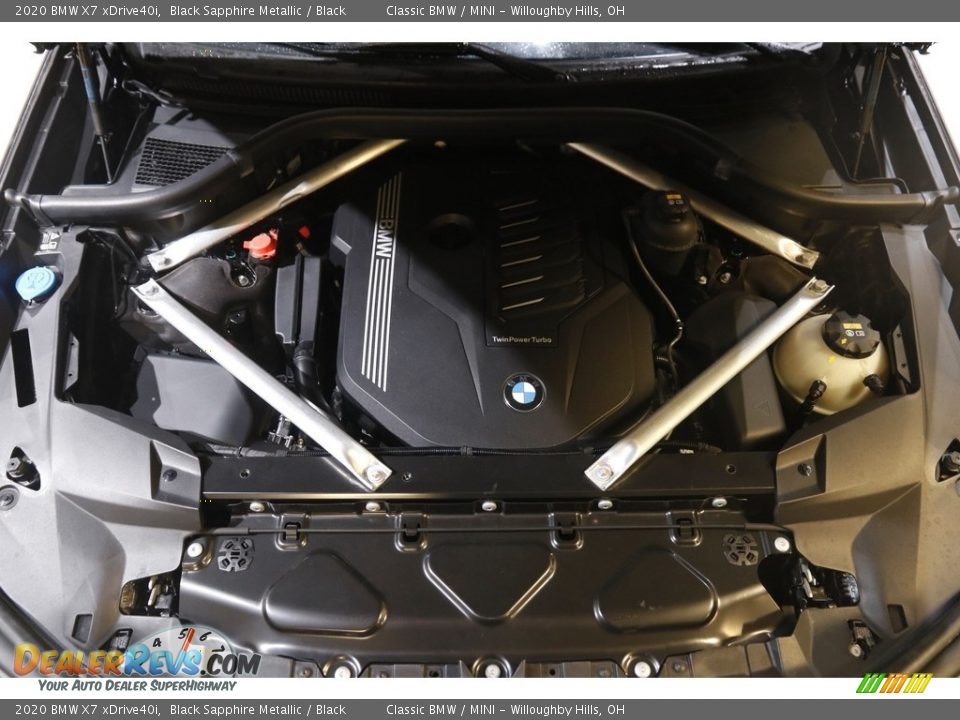2020 BMW X7 xDrive40i Black Sapphire Metallic / Black Photo #24