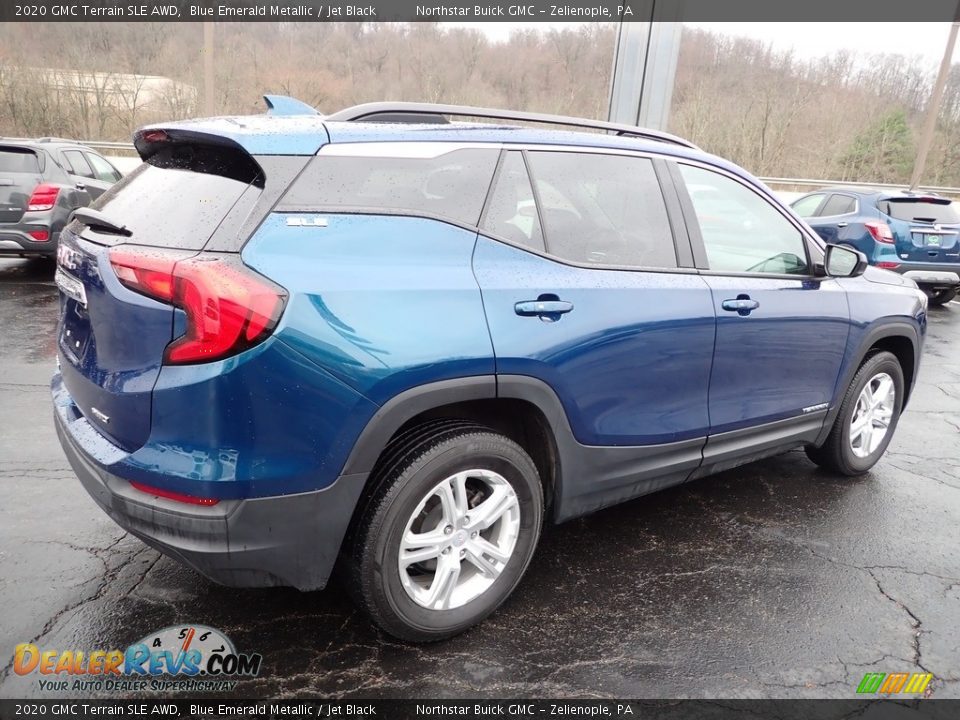 2020 GMC Terrain SLE AWD Blue Emerald Metallic / Jet Black Photo #7