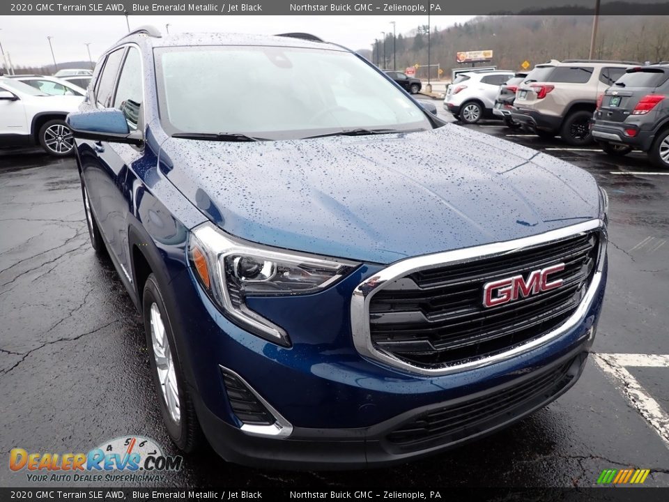 2020 GMC Terrain SLE AWD Blue Emerald Metallic / Jet Black Photo #10