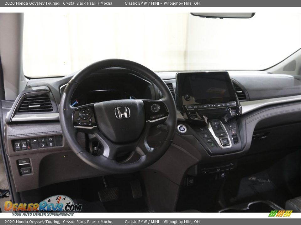 2020 Honda Odyssey Touring Crystal Black Pearl / Mocha Photo #6