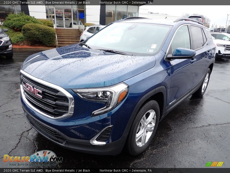 2020 GMC Terrain SLE AWD Blue Emerald Metallic / Jet Black Photo #12