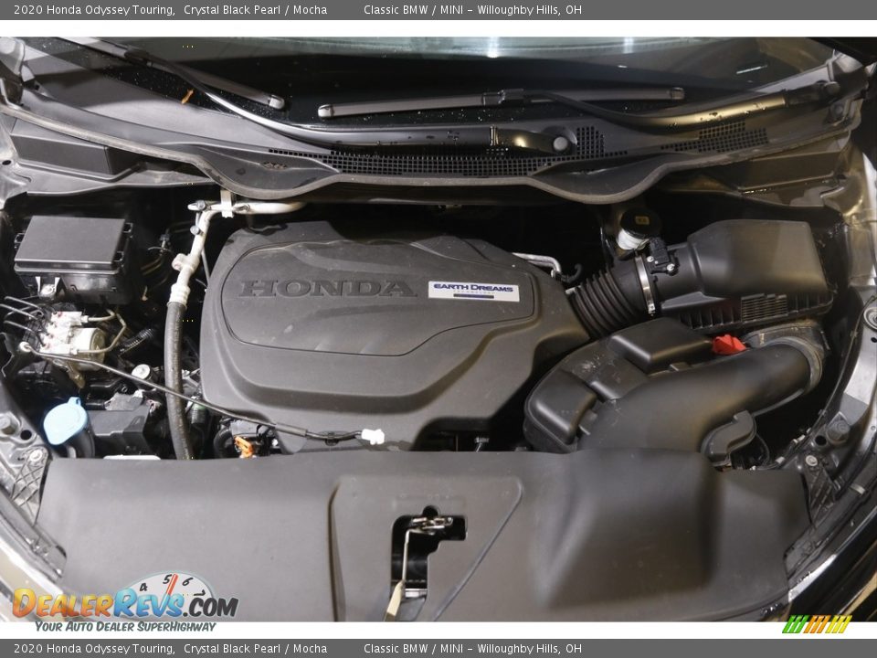 2020 Honda Odyssey Touring Crystal Black Pearl / Mocha Photo #23