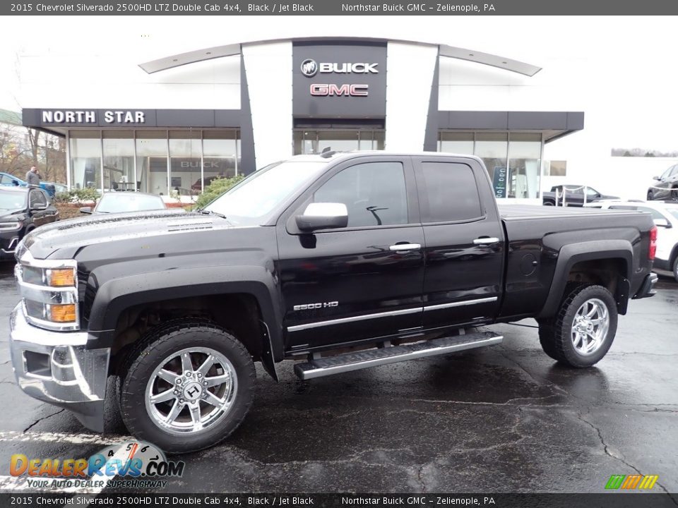 2015 Chevrolet Silverado 2500HD LTZ Double Cab 4x4 Black / Jet Black Photo #1