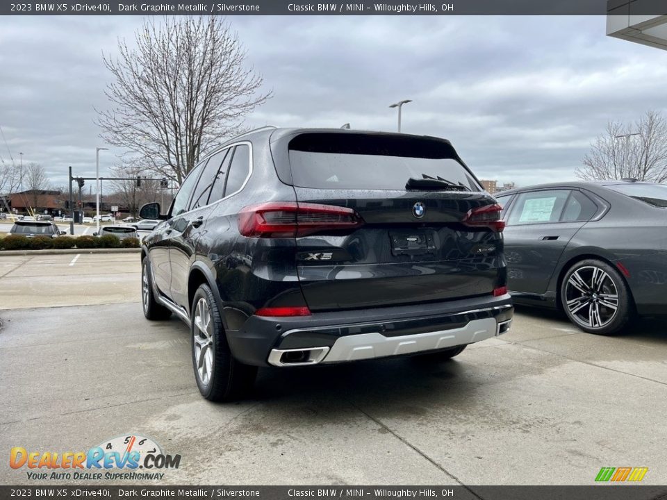 2023 BMW X5 xDrive40i Dark Graphite Metallic / Silverstone Photo #3