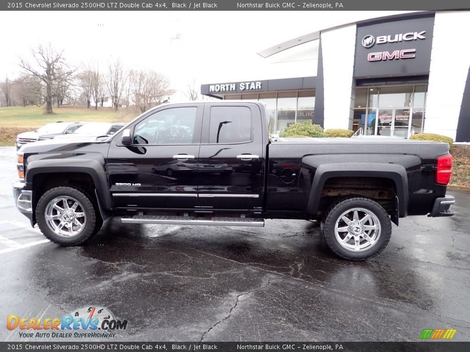 2015 Chevrolet Silverado 2500HD LTZ Double Cab 4x4 Black / Jet Black Photo #2
