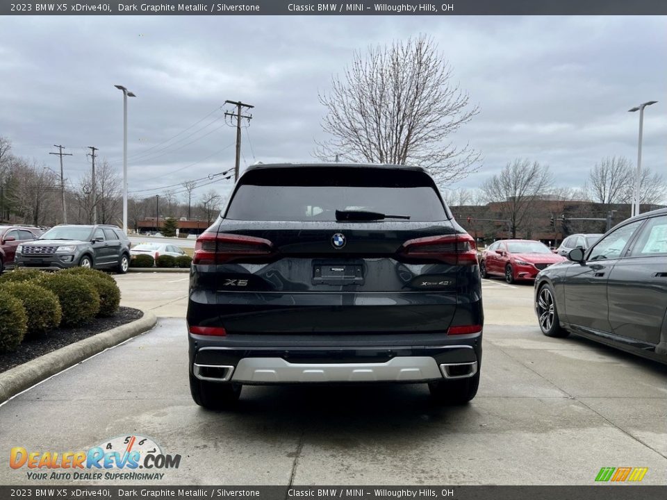 2023 BMW X5 xDrive40i Dark Graphite Metallic / Silverstone Photo #4