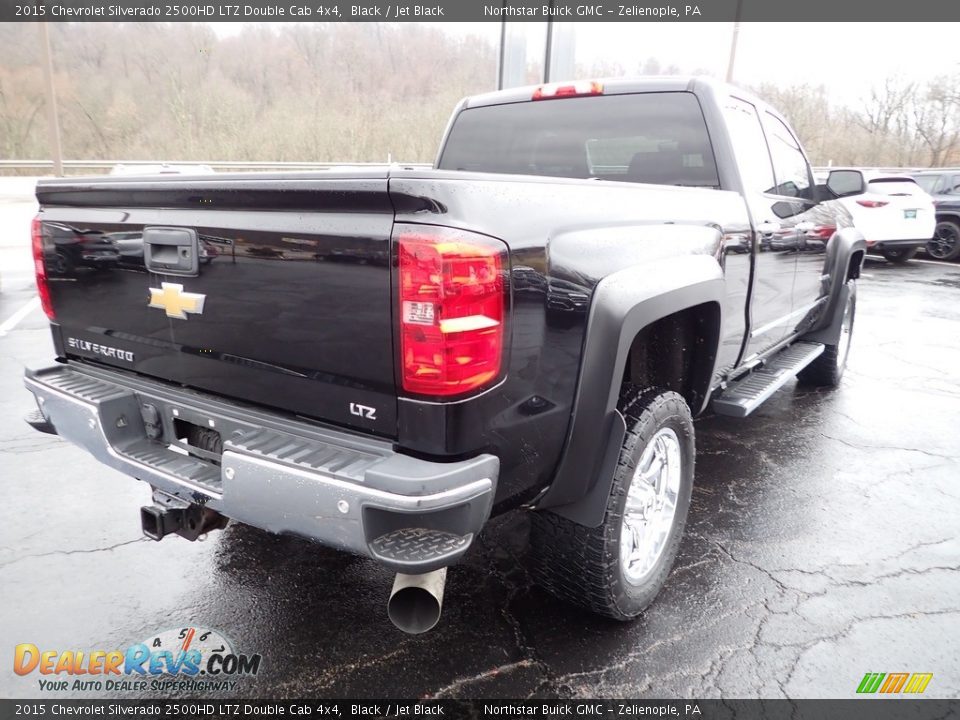 2015 Chevrolet Silverado 2500HD LTZ Double Cab 4x4 Black / Jet Black Photo #6