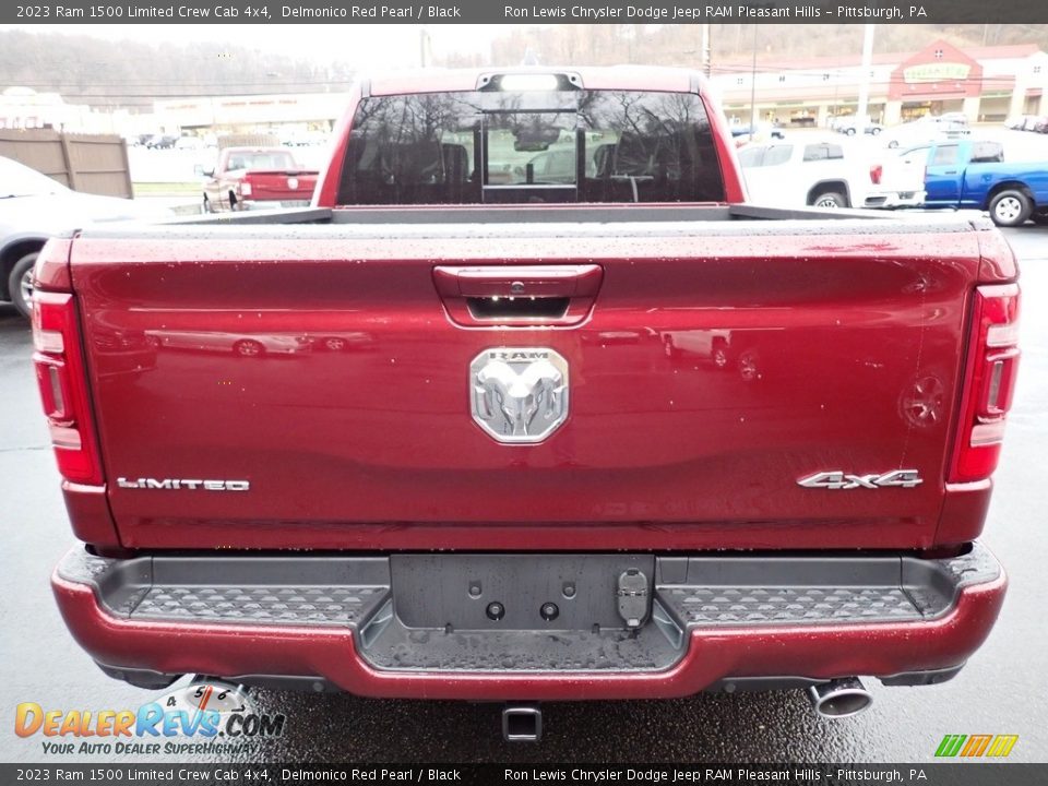 2023 Ram 1500 Limited Crew Cab 4x4 Delmonico Red Pearl / Black Photo #4