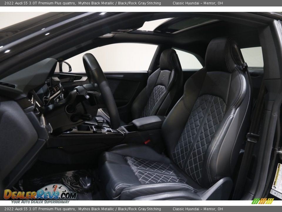Black/Rock Gray Stitching Interior - 2022 Audi S5 3.0T Premium Plus quattro Photo #5