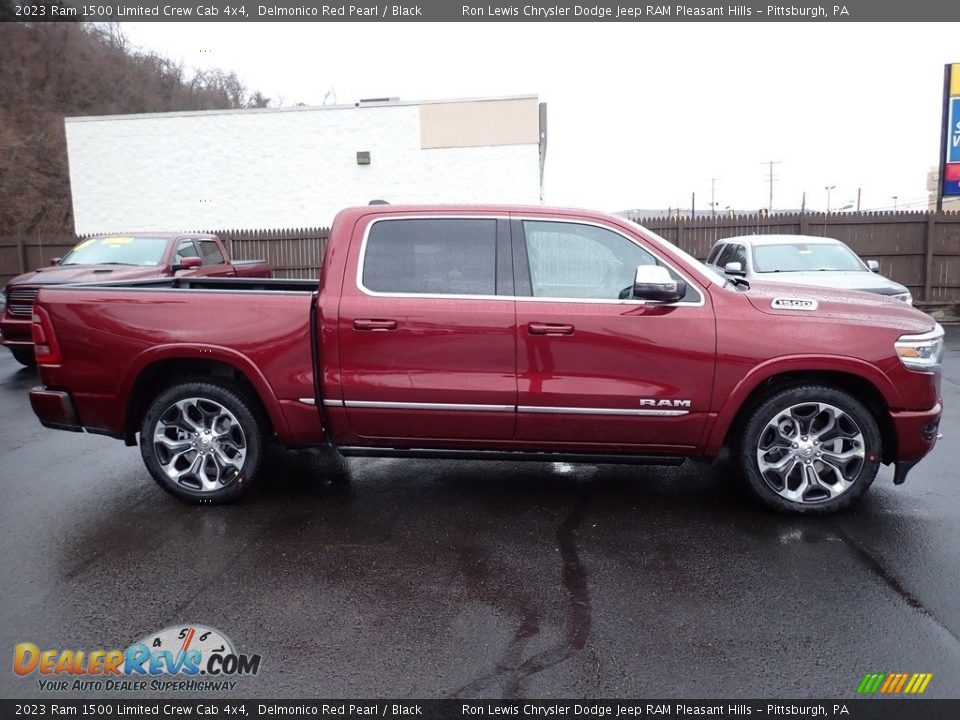 2023 Ram 1500 Limited Crew Cab 4x4 Delmonico Red Pearl / Black Photo #7