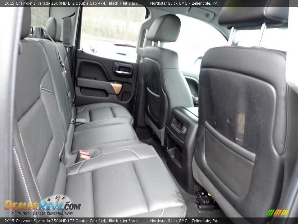 Rear Seat of 2015 Chevrolet Silverado 2500HD LTZ Double Cab 4x4 Photo #16
